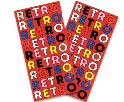 "RetroRetro Repeat" Cornhole Wrap